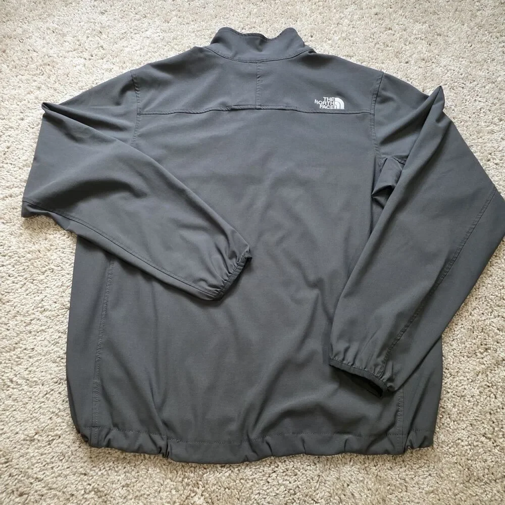 The North Face Men’s Softshell 1/4 Zip Pullover Jacket Charcoal Gray Size L